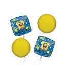 Spongebob Happy Birthday Balloon Bouquet 4pc