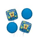 Spongebob Happy Birthday Balloon Bouquet 4pc