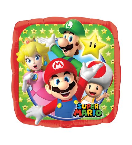 Super Mario Bros Foil Balloon 18 Inch