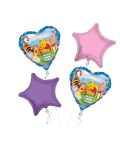 Winnie the Pooh Happy Birthday Balloon Bouquet 4pc