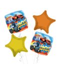 Hot Wheels Happy Birthday Balloon Bouquet 4pc