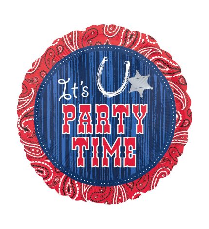 Bandana & Blue Jeans Foil Balloon 18 Inch