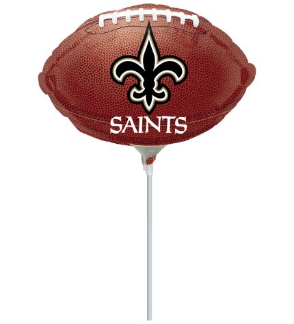 NFL New Orleans Saints Football Mini Shape Balloon 11 Inch