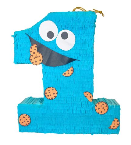 Monster Cookie Number 01 Shaped Pinata