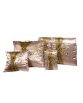 5 PC Blush and Gold Mis XV Anos Quinceanera Pillow Set