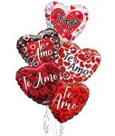 Te Amo Valentine's Day Balloon Bouquet (5 Balloons)